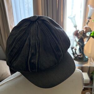 Free People Charcoal Newsboy Cap